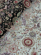 NOIR JEWEL GARDEN BLACK BEADSWORK FABRIC