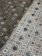 IMPERIAL DUSK GOLD NET BEADSWORK FABRIC
