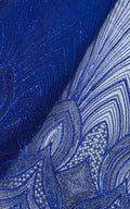 ELECTRIC IRIS ART DEC NET BEADSWORK FABRIC