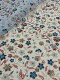 DEWDROP BLOOM NET BEADSWORK FABRIC