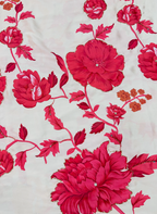 The Ruby Royale | Hand-Embellished Armani Satin