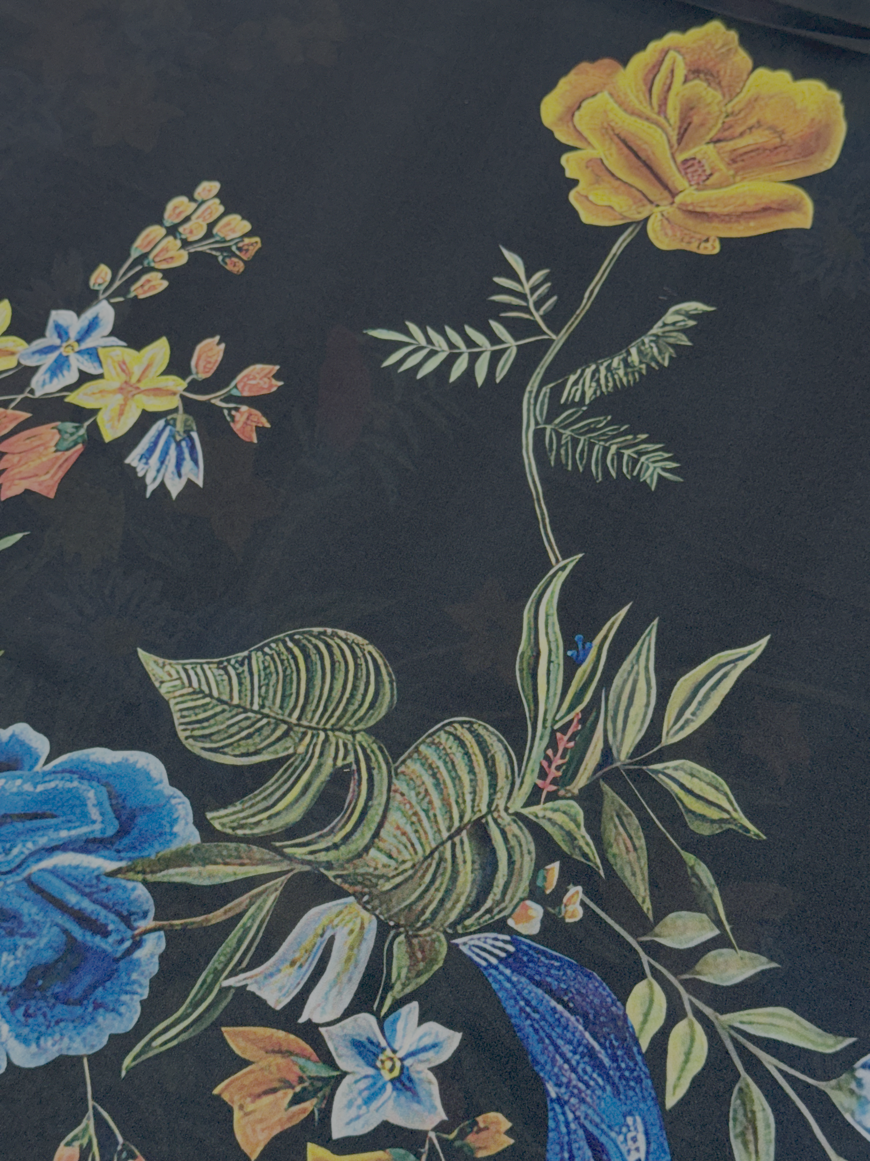 The Midnight Neon Bloom | Armani Satin