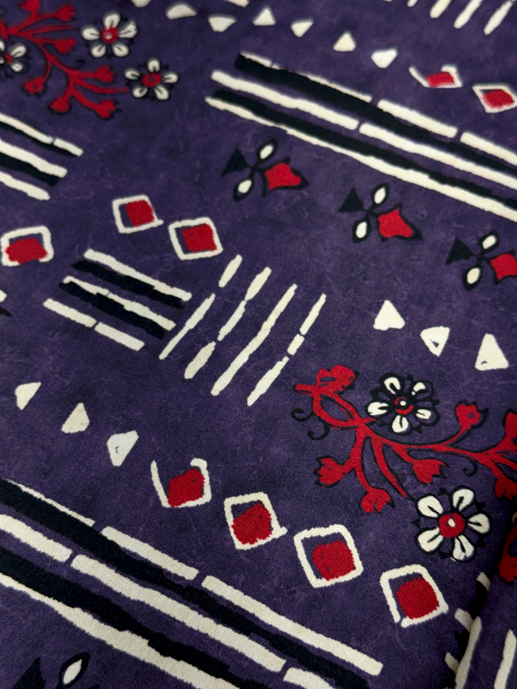 Berry Boho Batik | Modal Satin