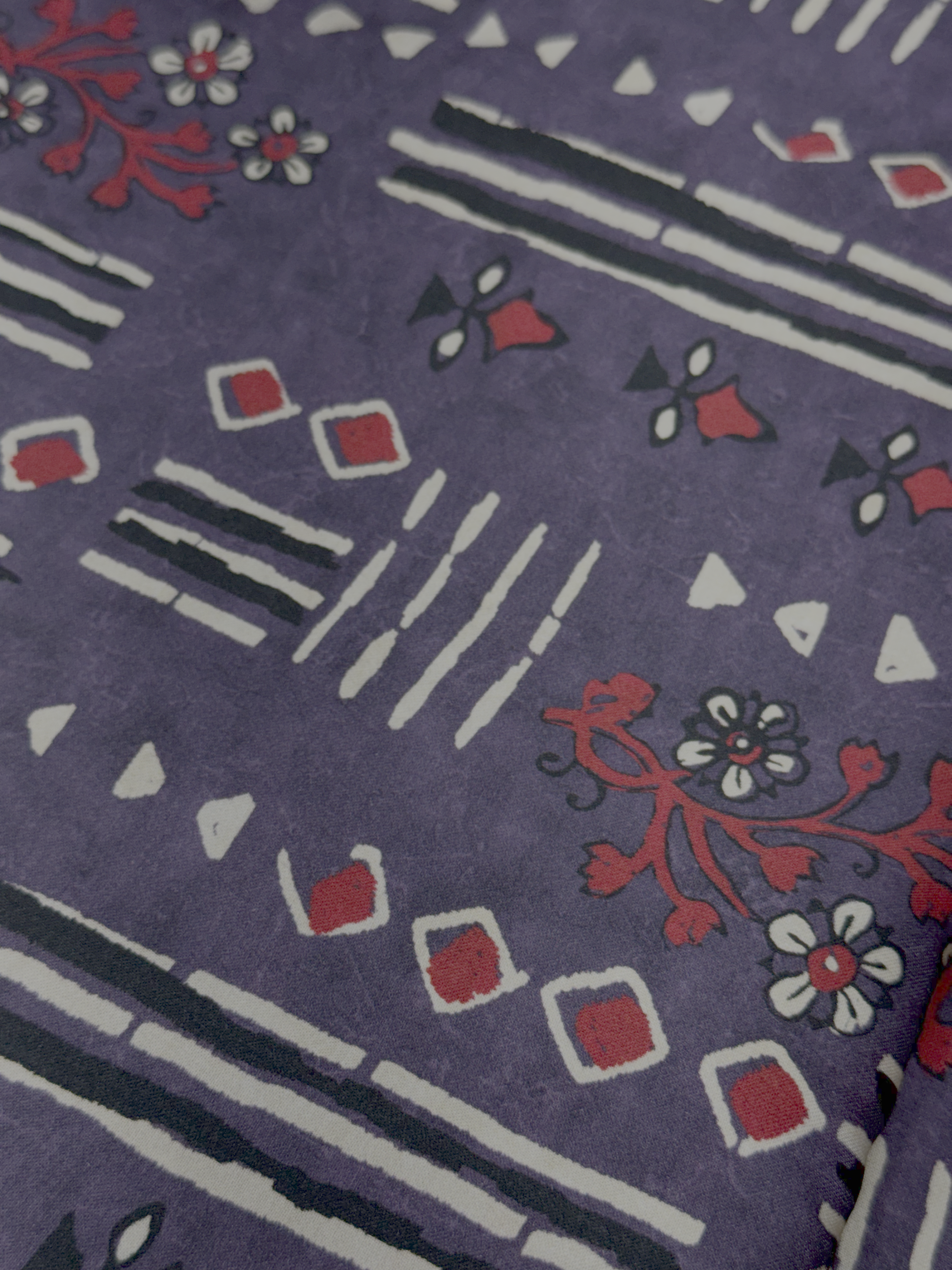 Berry Boho Batik | Modal Satin