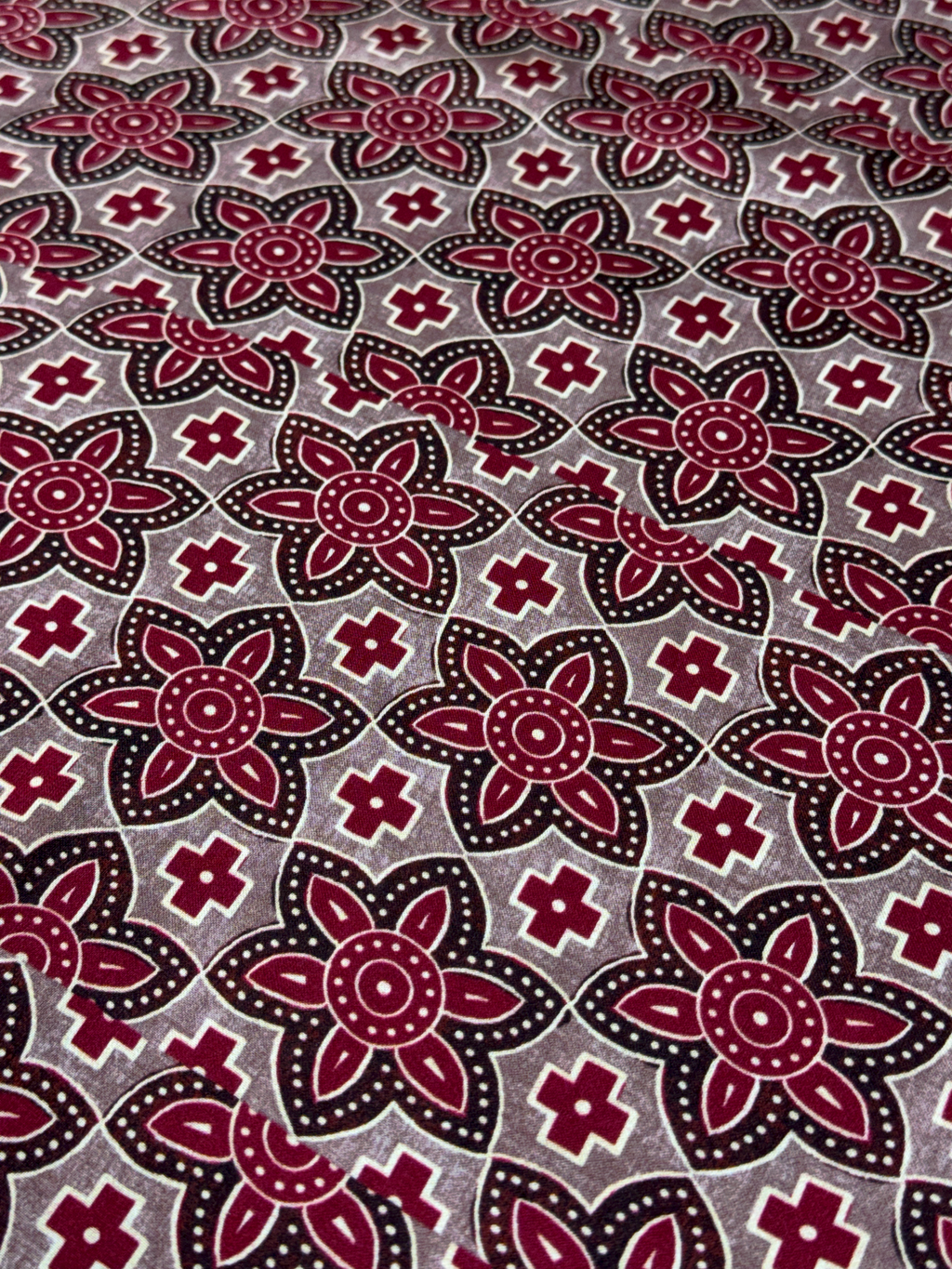 Plum Petal Mosaic | Modal Satin