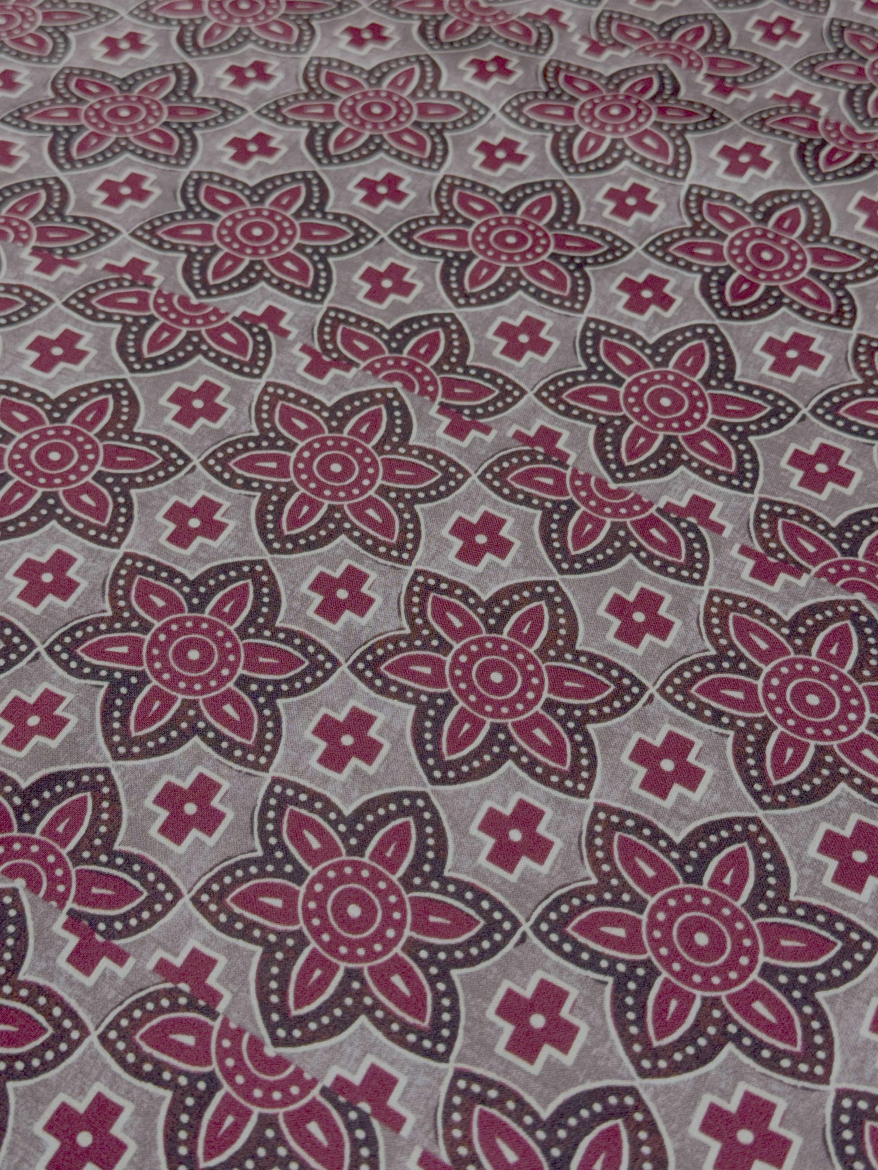 Plum Petal Mosaic | Modal Satin