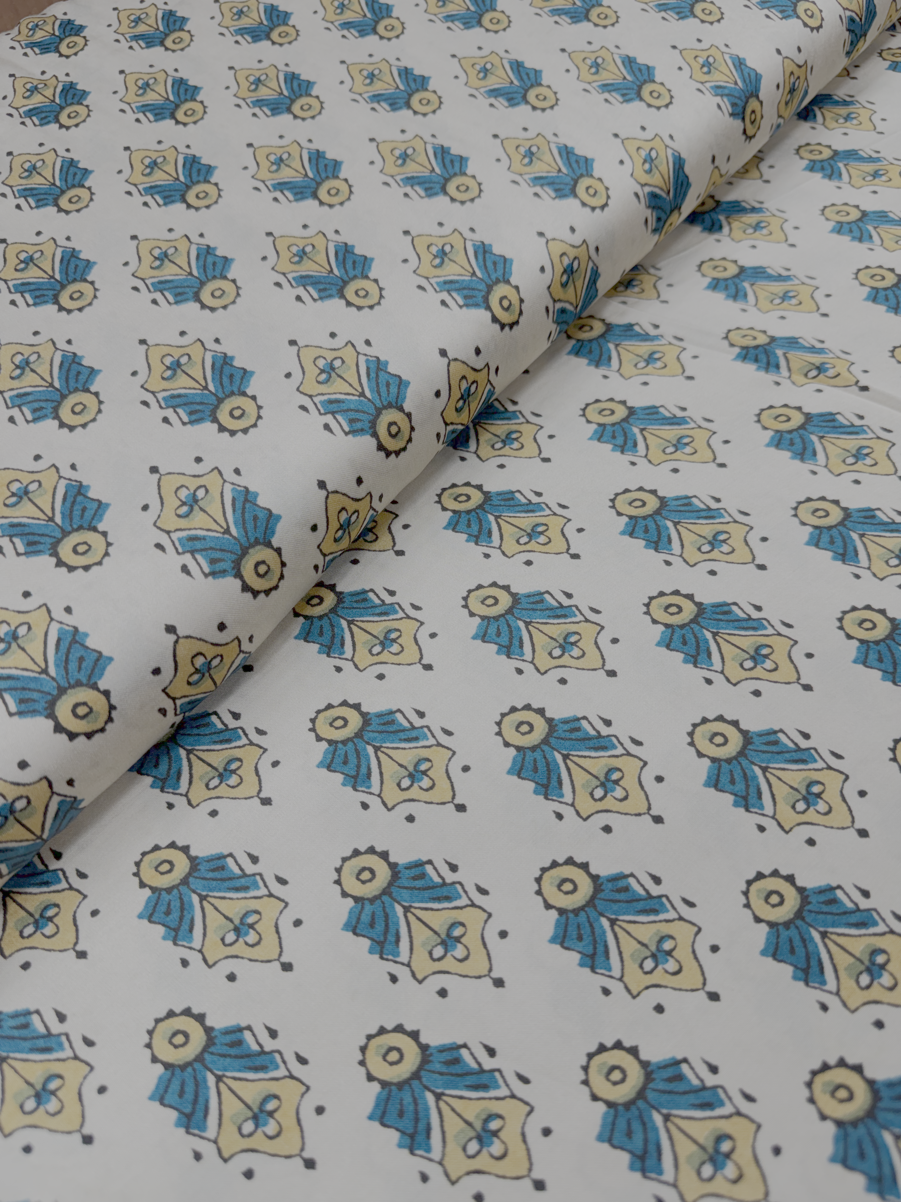 Citrus Crest Motif | Modal Satin