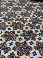 Espresso Bloom Mosaic | Modal Satin