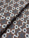 Espresso Bloom Mosaic | Modal Satin