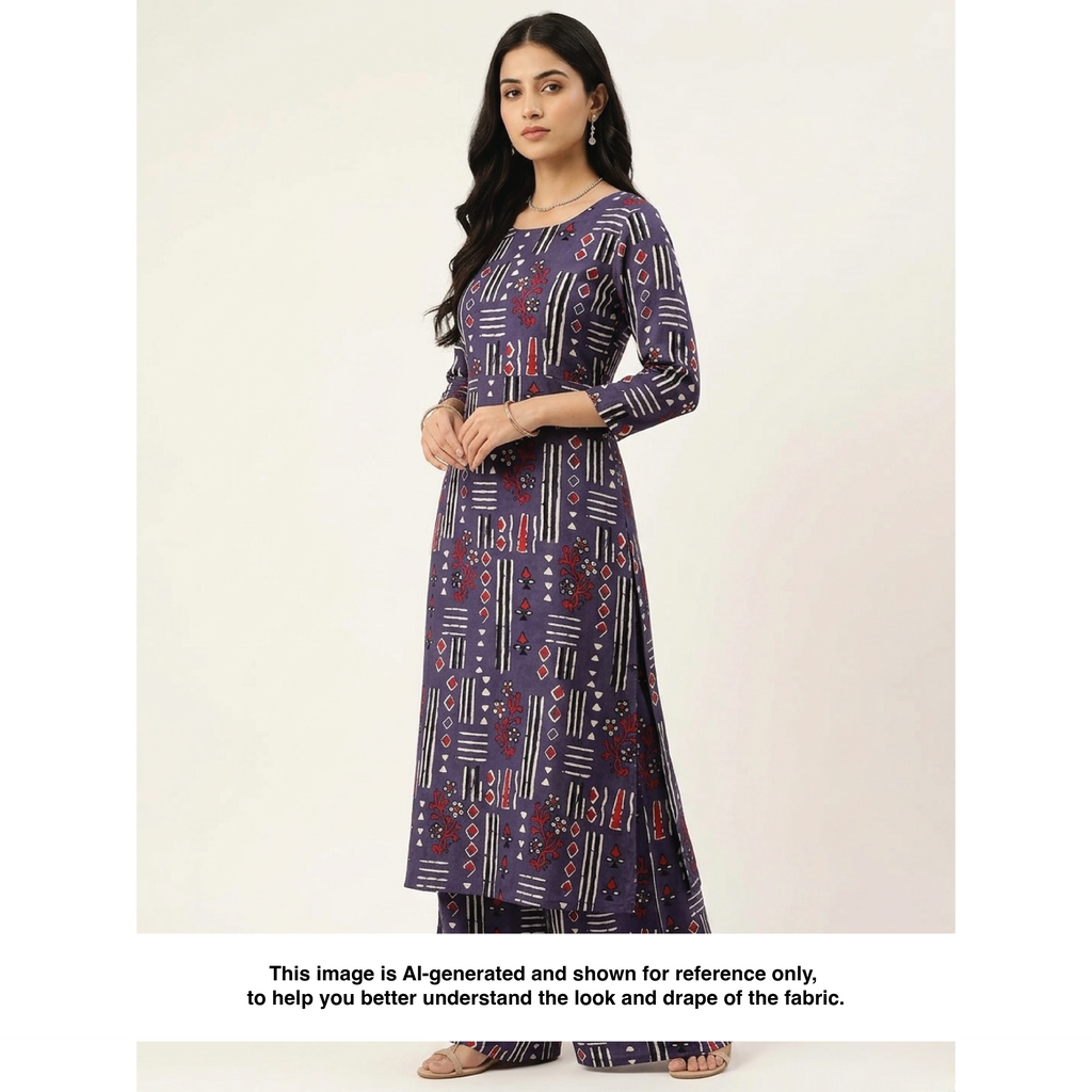 Berry Boho Batik | Modal Satin