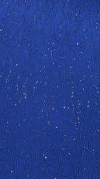OCEAN RIPPLE NET BEADSWORK FABRIC ROYAL BLUE