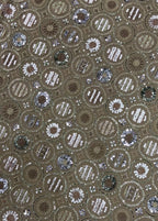 IMPERIAL DUSK GOLD NET BEADSWORK FABRIC